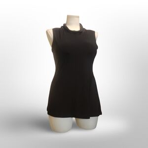 Women with Control Black Sleeveless Tank Top